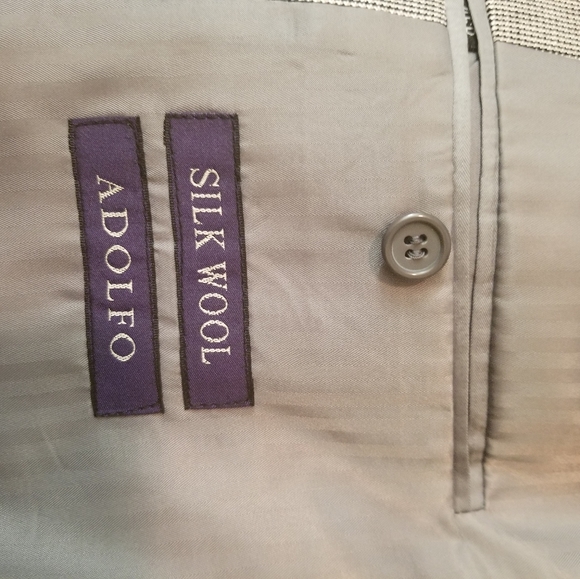 🏅Stately Adolfo Silk Wool Jacket❄ PERFECT GIFT - Picture 2 of 8